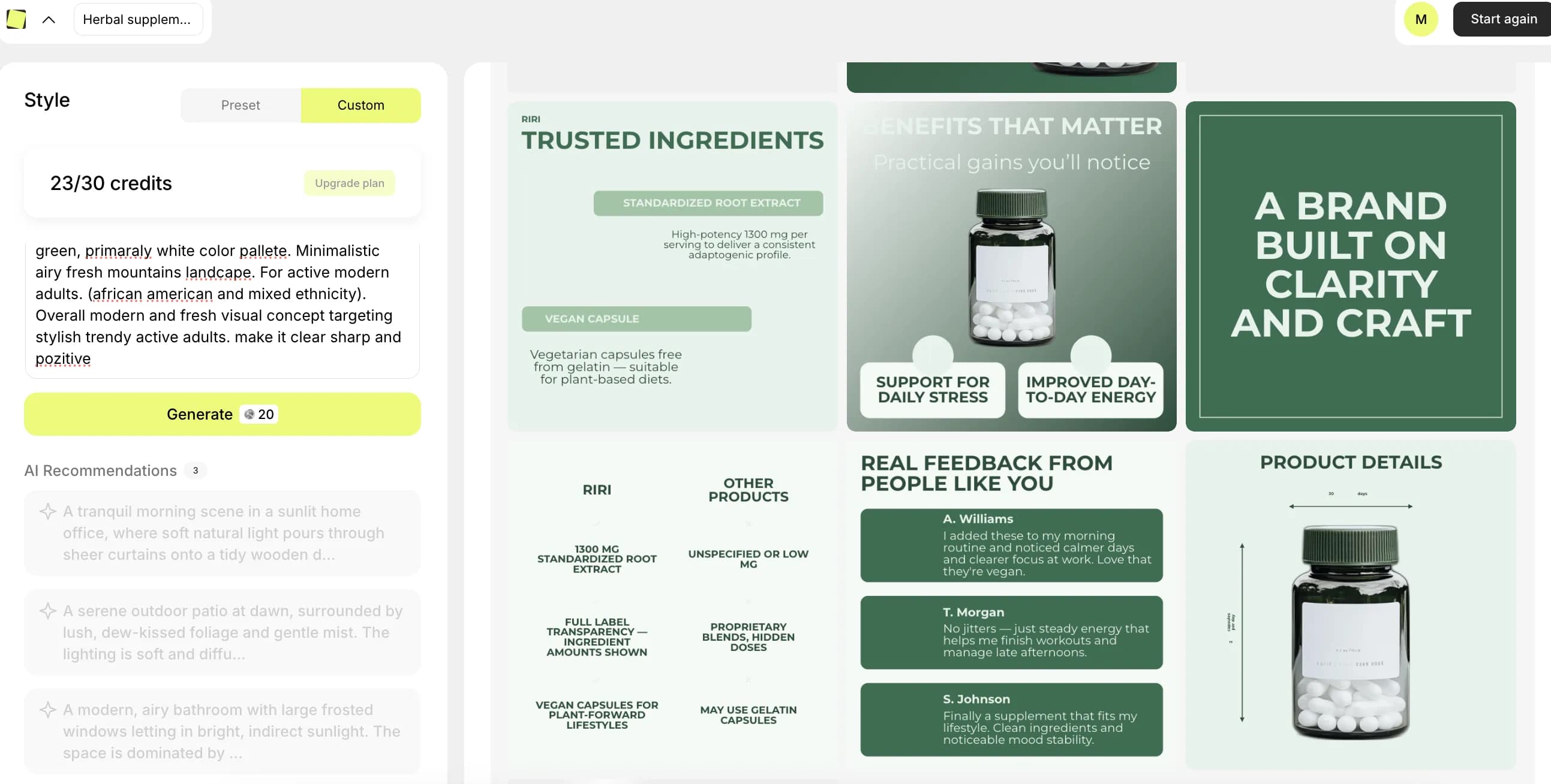 AI-Powered visual generation