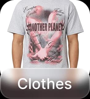 Clothes control showing the outfit used for an AI social clip