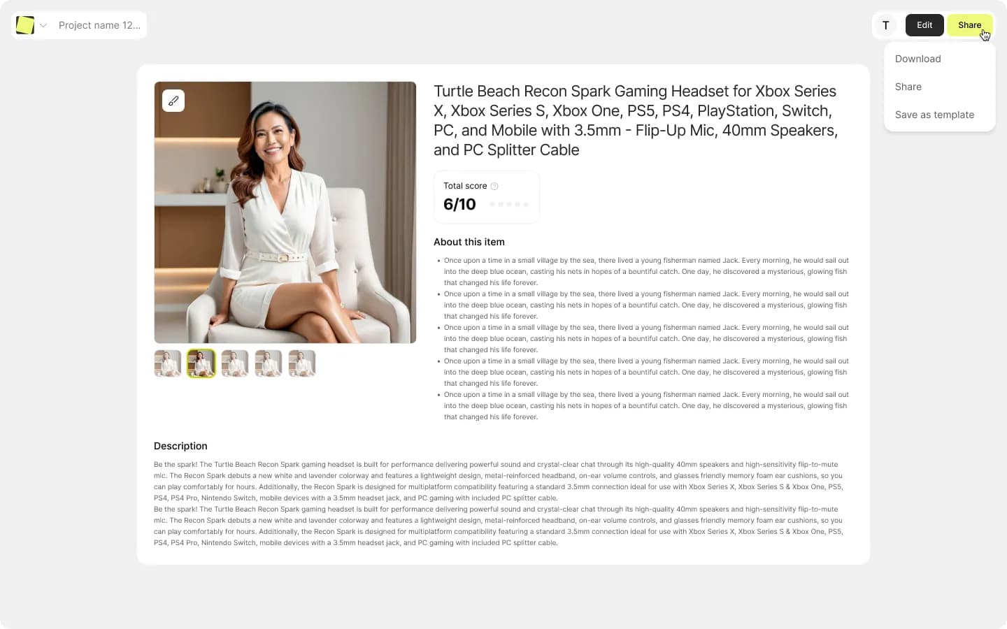 Instant, Complete Listing Output