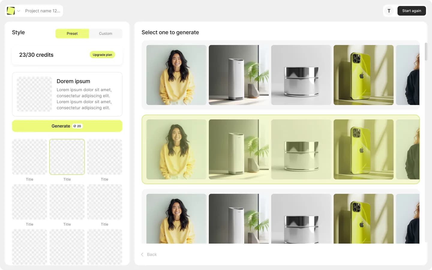 Visual Structure & Styling Suggestions