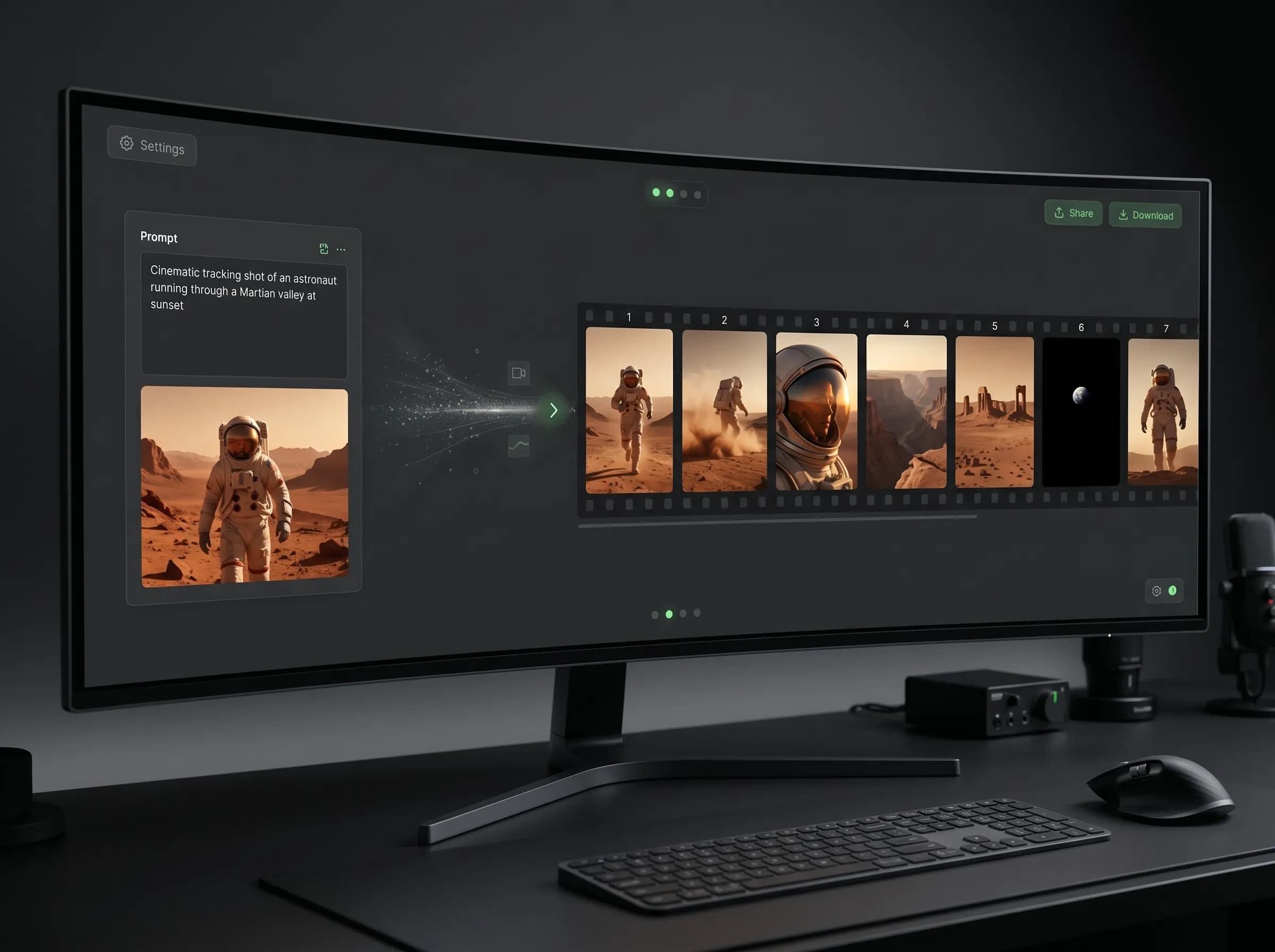 Veo 3 workspace preview