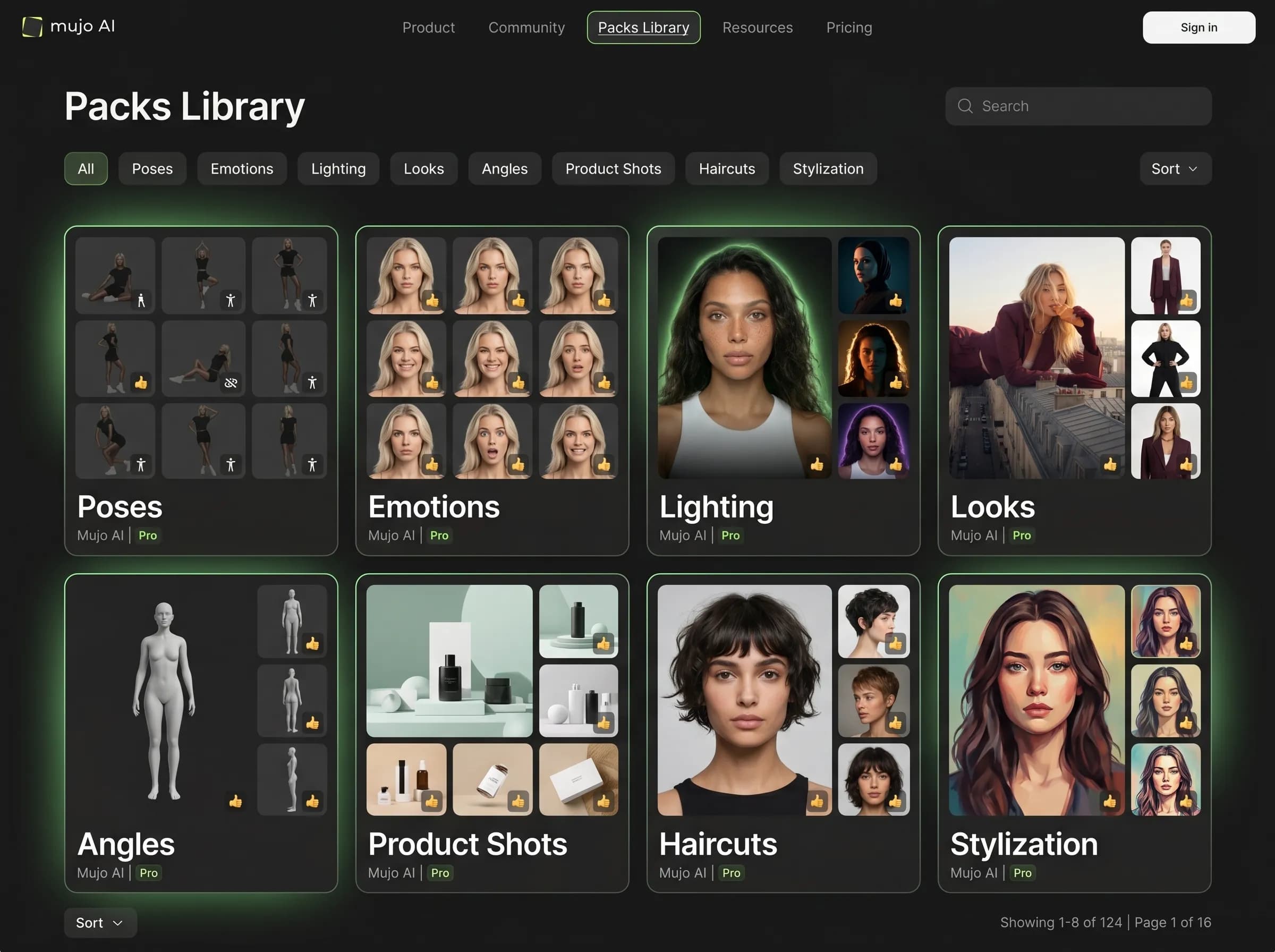 AI Packs product example