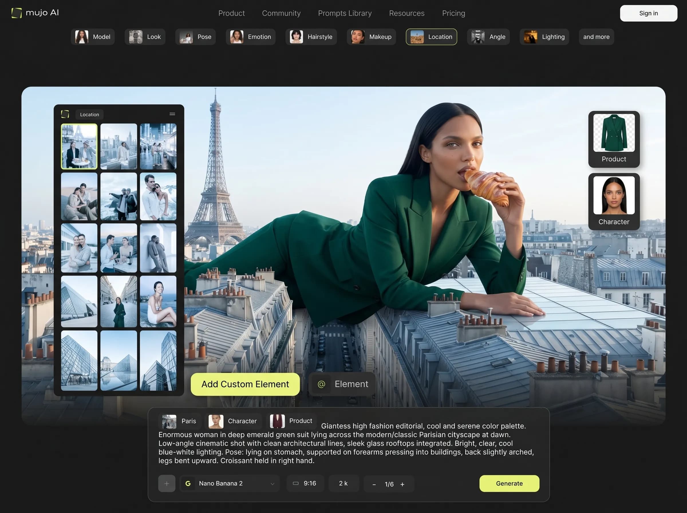 Image to Image workspace preview