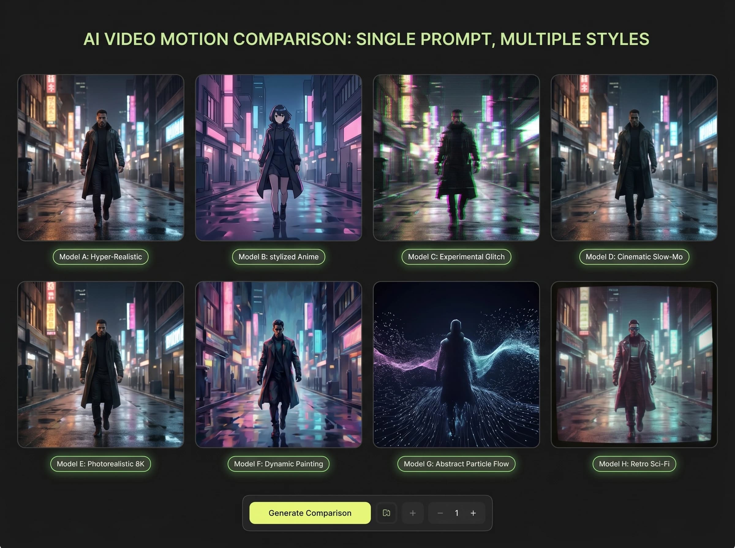 AI Video product example