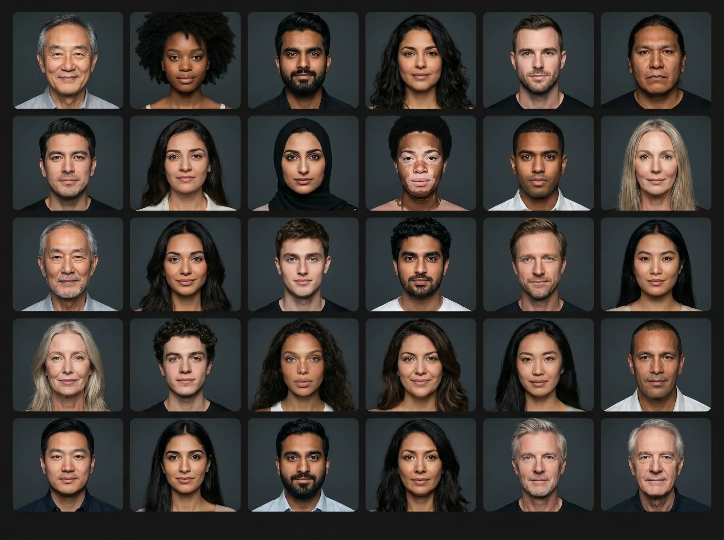 Professional AI headshot portraits for personal branding