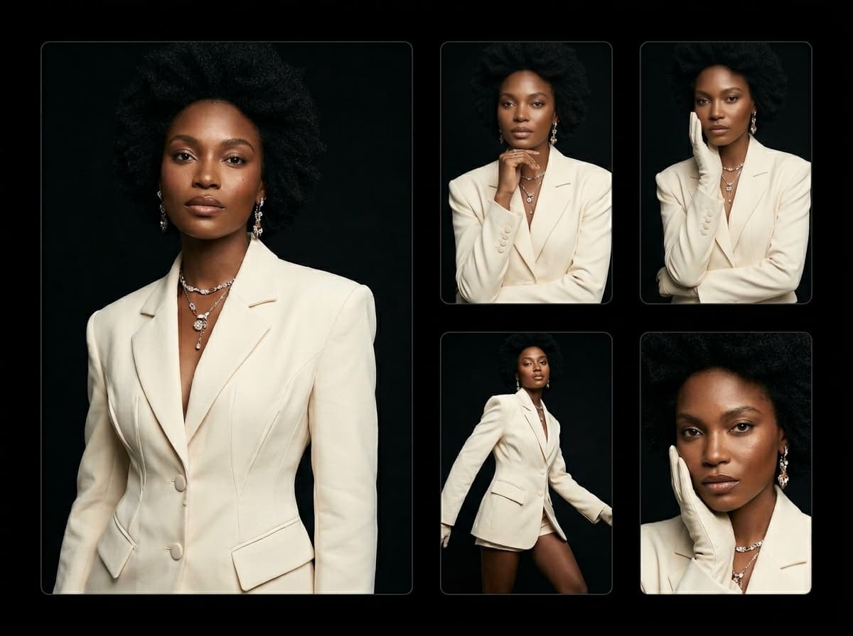 AI photoshoot generated from a single image