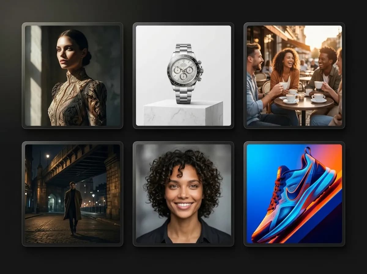 Creative presets for AI photoshoots and campaigns